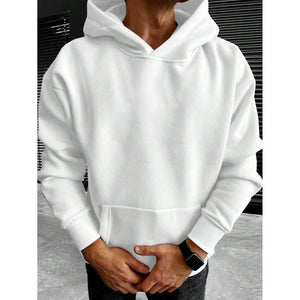 Bluza Tim z kapturem w jednolitym kolorze, krój oversize