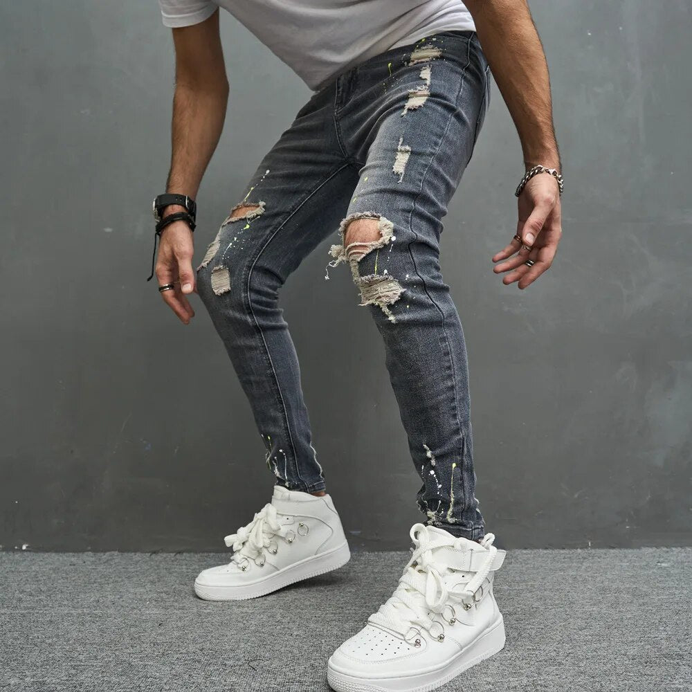 Spodnie Jort slim fit z elastycznego denimu