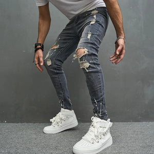 Spodnie Jort slim fit z elastycznego denimu