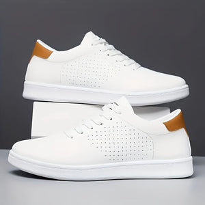 Sneakersy z perforacją, czysta i wyważona sylwetka