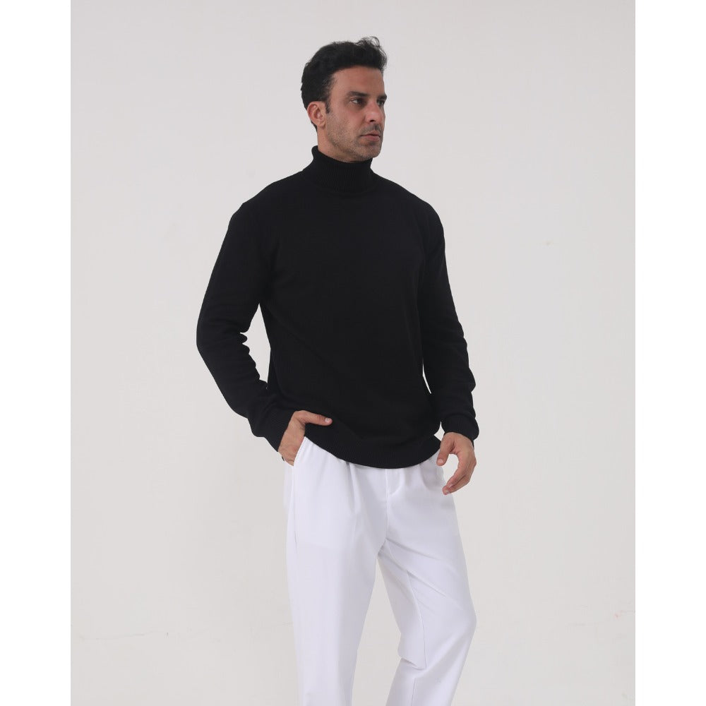 Golf Cameron slim fit, cienka miękka dzianina