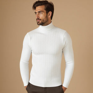 Sweter Conrad ze splotem warkoczowym, ciepło i elegancja