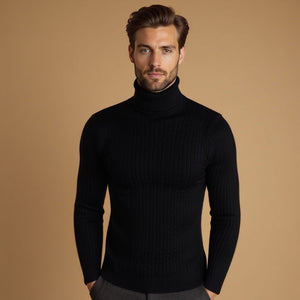 Sweter Conrad ze splotem warkoczowym, ciepło i elegancja