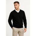 Sweter z kaszmiru z dekoltem V, krój slim fit