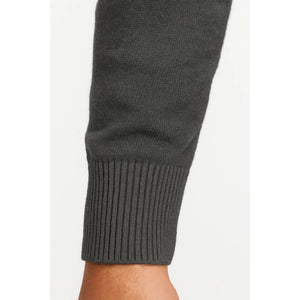 Sweter z krótkim zamkiem z mieszanki bawełny