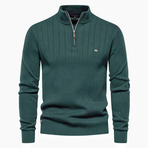 Sweter Steven z zamkiem przy kołnierzu