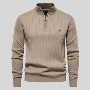 Sweter Steven z zamkiem przy kołnierzu