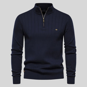 Sweter Steven z zamkiem przy kołnierzu