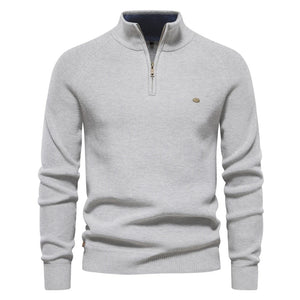 Sweter Steven z zamkiem przy kołnierzu