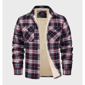 Kurtka flanelowa Jasper w stylu vintage z polarową podszewką