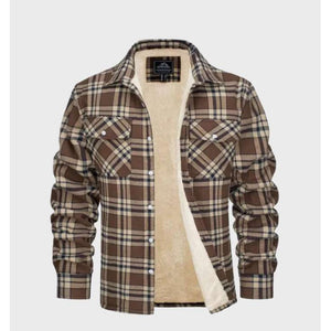Kurtka flanelowa Jasper w stylu vintage z polarową podszewką