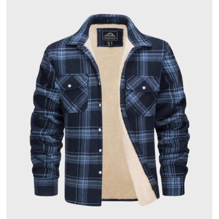 Kurtka flanelowa Jasper w stylu vintage z polarową podszewką