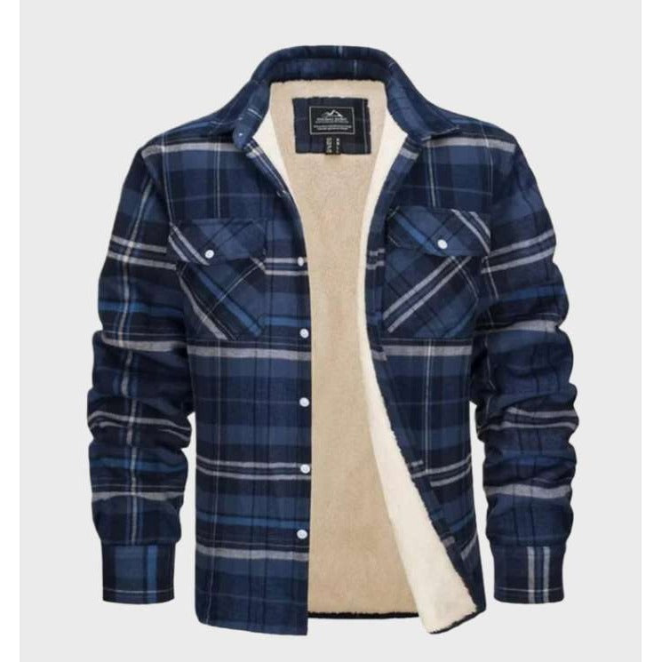 Kurtka flanelowa Jasper w stylu vintage z polarową podszewką
